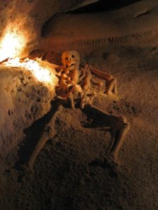 Skeleton in Actun Tunichil Muknal, Belize