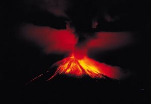 Arenal volcano in night, Costa Rica