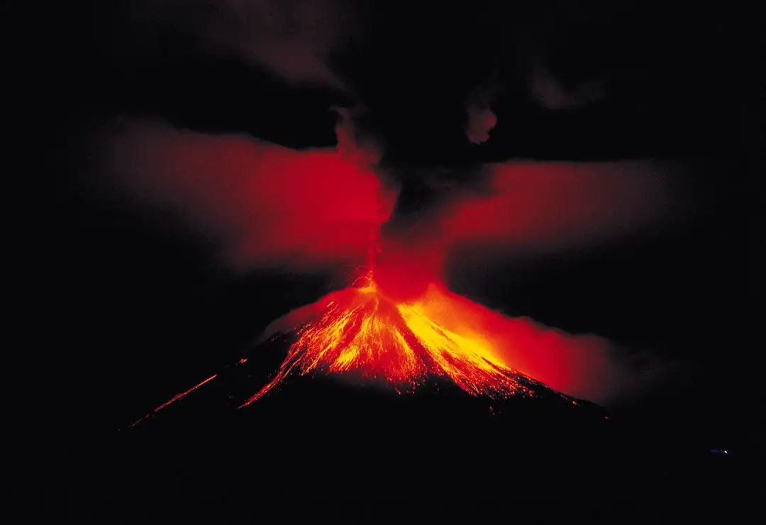 Arenal volcano in night, Costa Rica