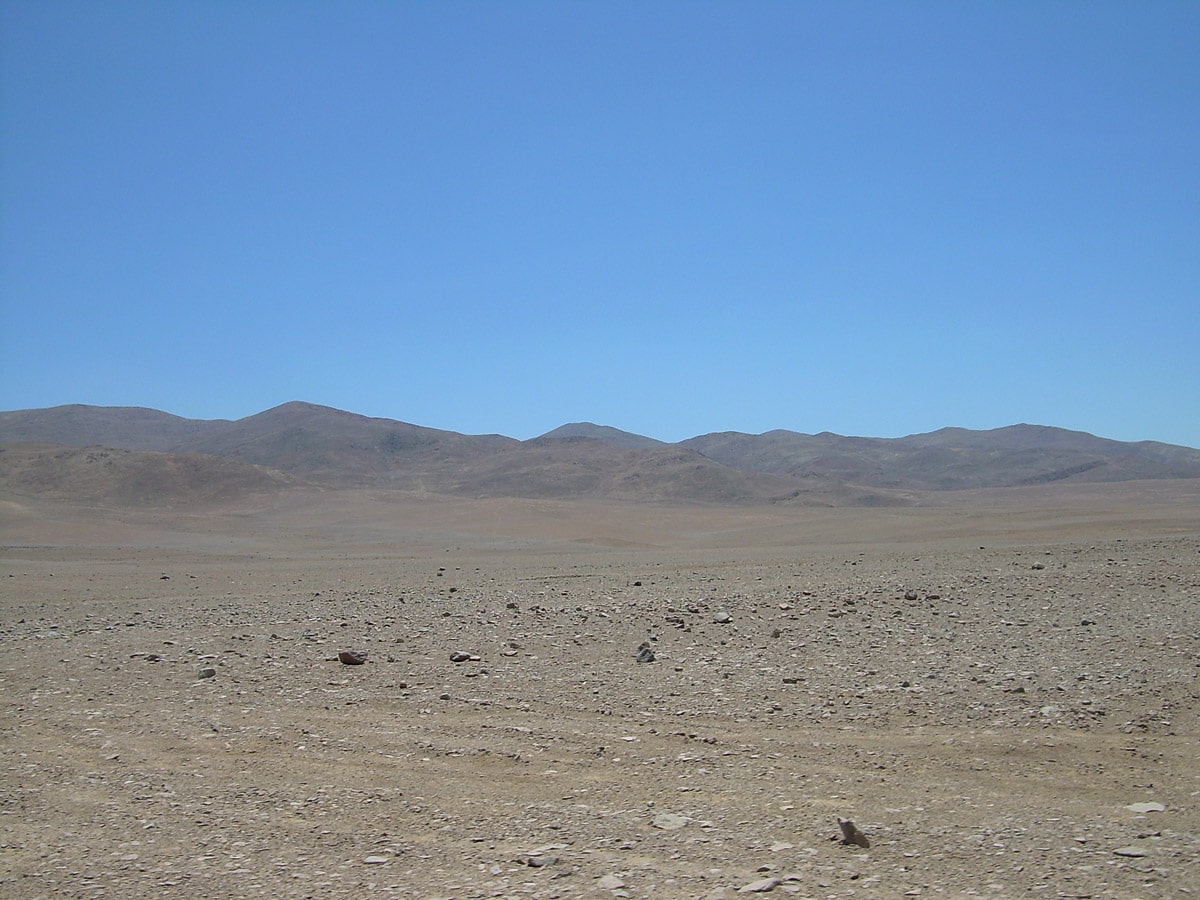 Landscape near Antofagasta, not too far from Yungay, Chile