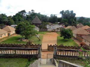 Buildings in Bafut Palace, Cameroon