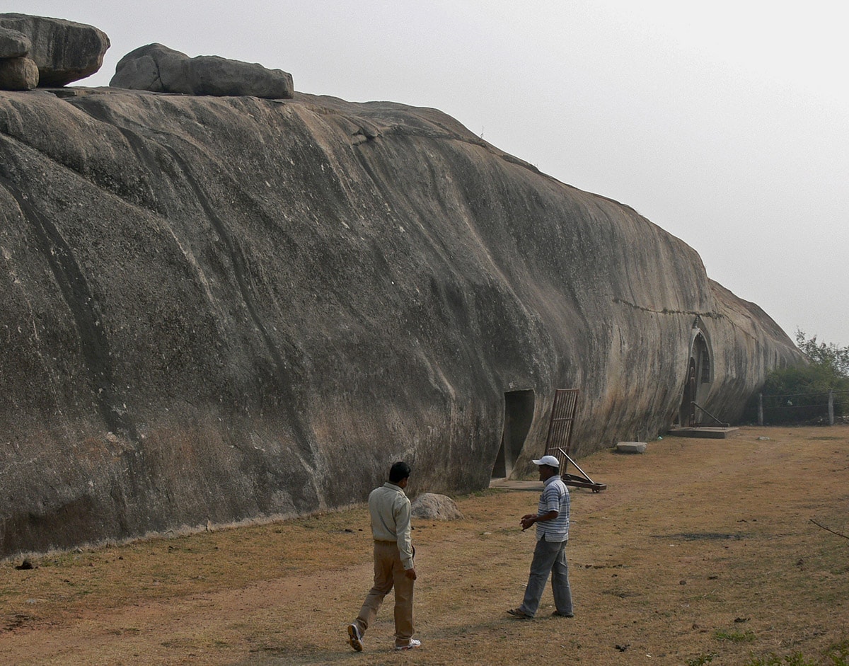 Barabar Caves, Sudama and Lomas Rishi visible, India