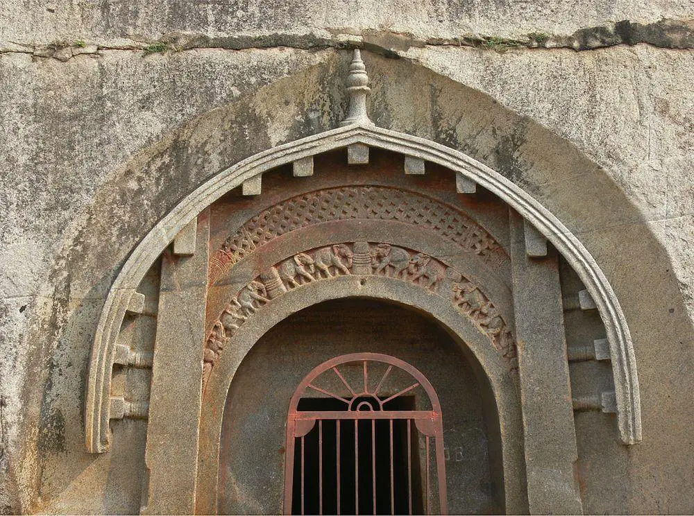 Portal of Lomas Rishi cave, India