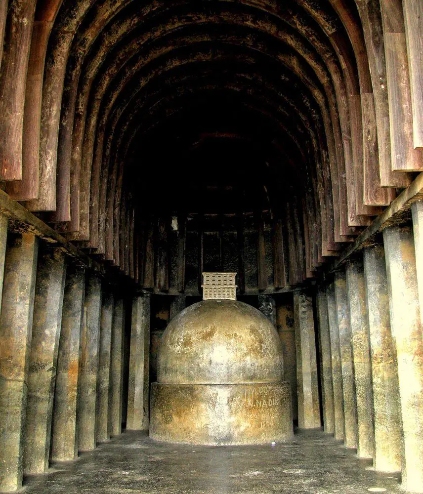Stupa in chaityagriha, Bhaja Caves