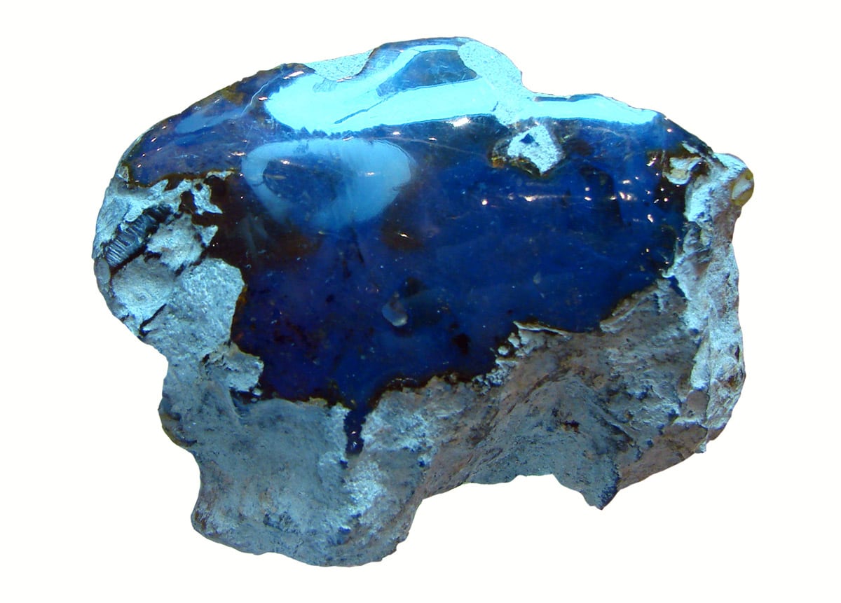 The blue amber from the Dominican Republic