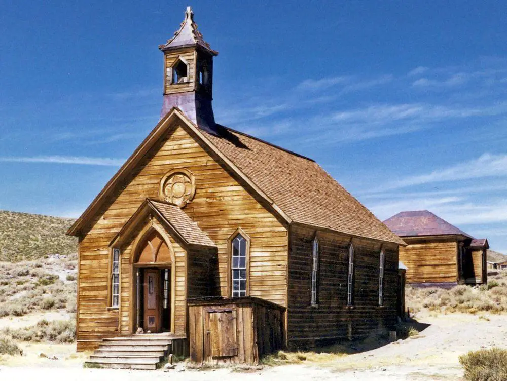Church in Bodie ghost town