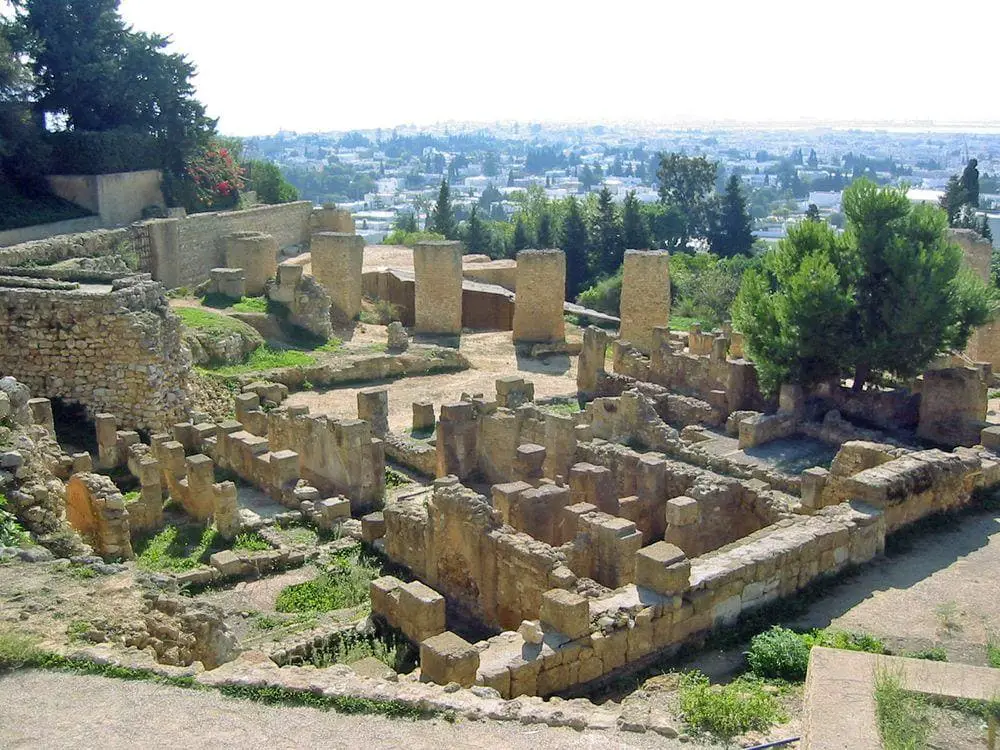 Ruins of Punic city in Byrsa