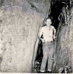Caracas Cave and its discoverer Hellmuth Straka in 1967, Equatorial Guinea
