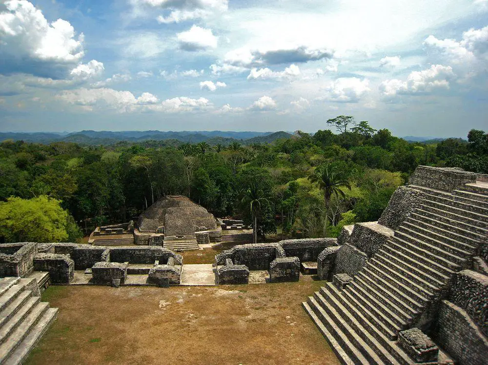 Caracol, view from Caana complex, Belize