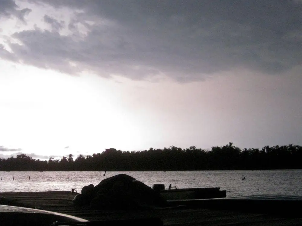 Thunderstorm in Zulia, Venezuela, view from Congo village