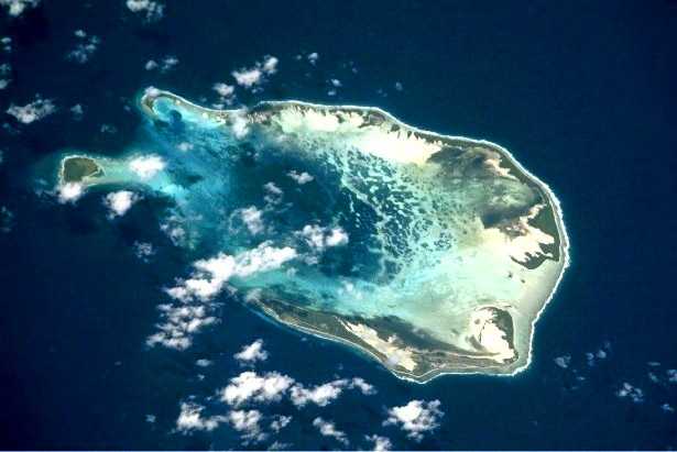 South Keeling Island from space