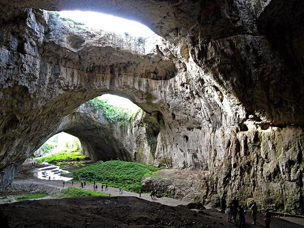 Natural arches in Devetashka Cave, Bulgaria