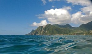 Dominica - mountainous island rising from the Caribbean