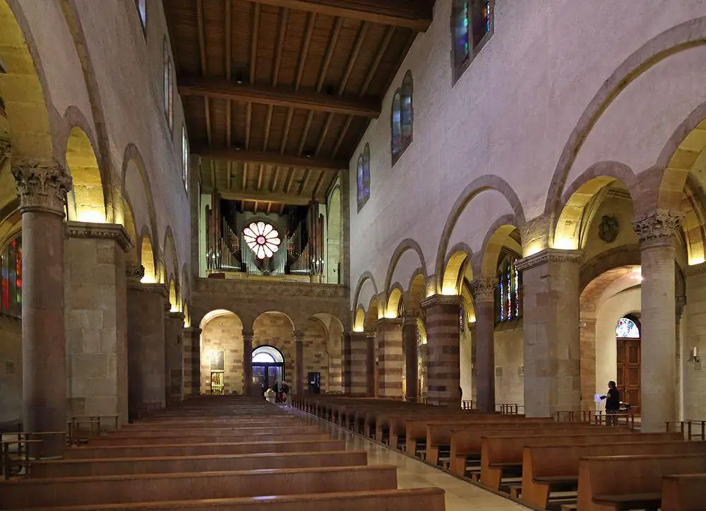 Interior of Echternach Basilica, Luxembourg