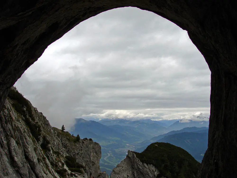 View from Eisriesenwelt, Austria