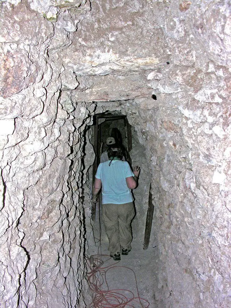 Passage under Structure 34, El Mirador in Guatemala
