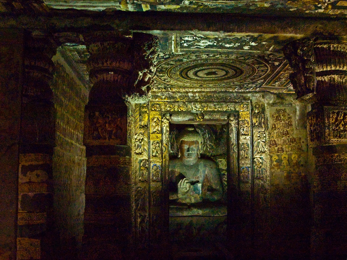 Buddha in Ellora Caves, India
