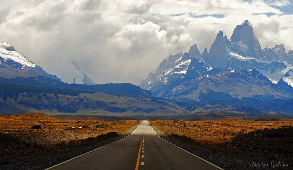 Landscape in Patagonia with Monte Fitz Roy, Argentina