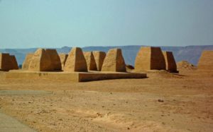 Germa pyramids - necropolis of Garamantes, Libya