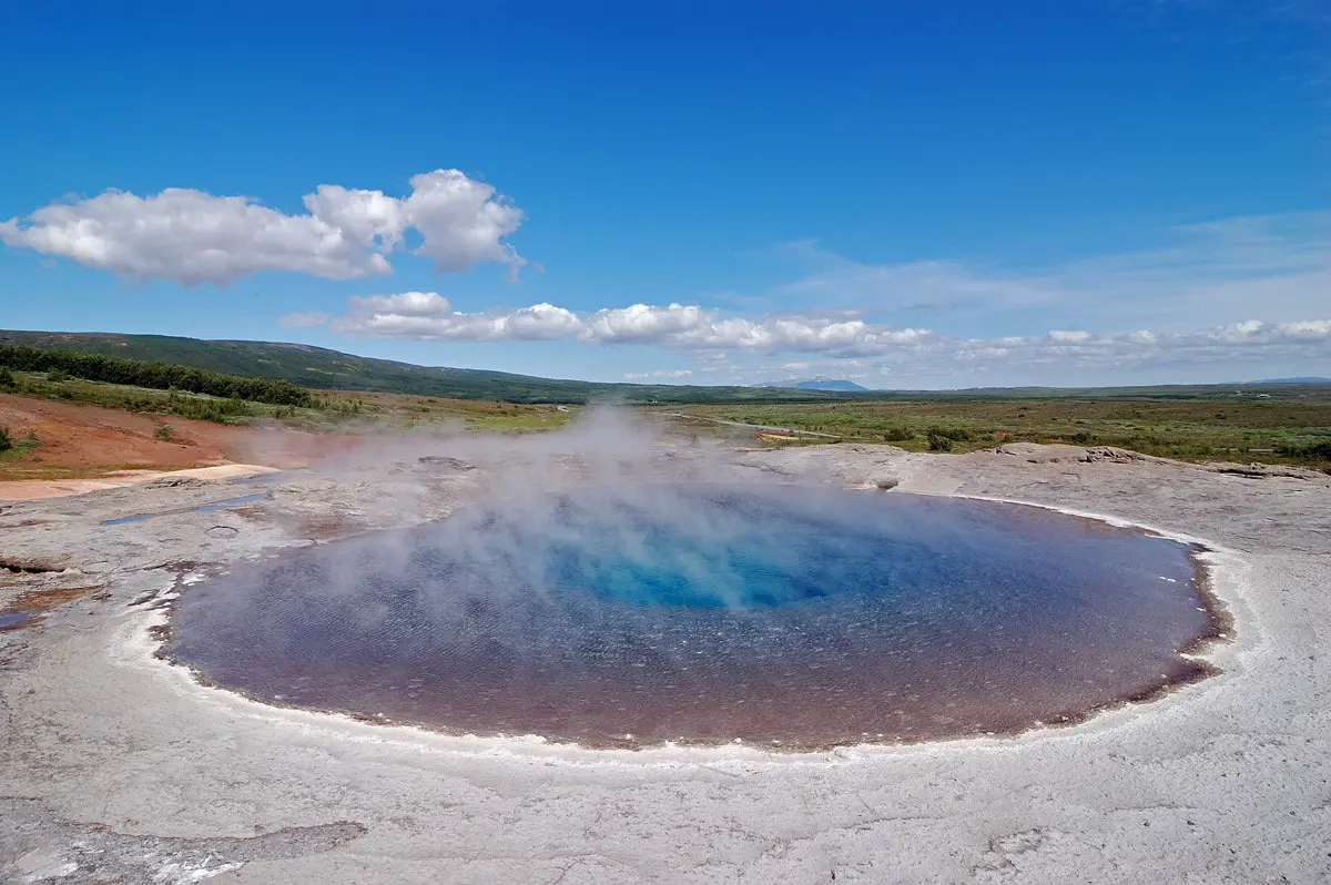 Geysir from above, Iceland