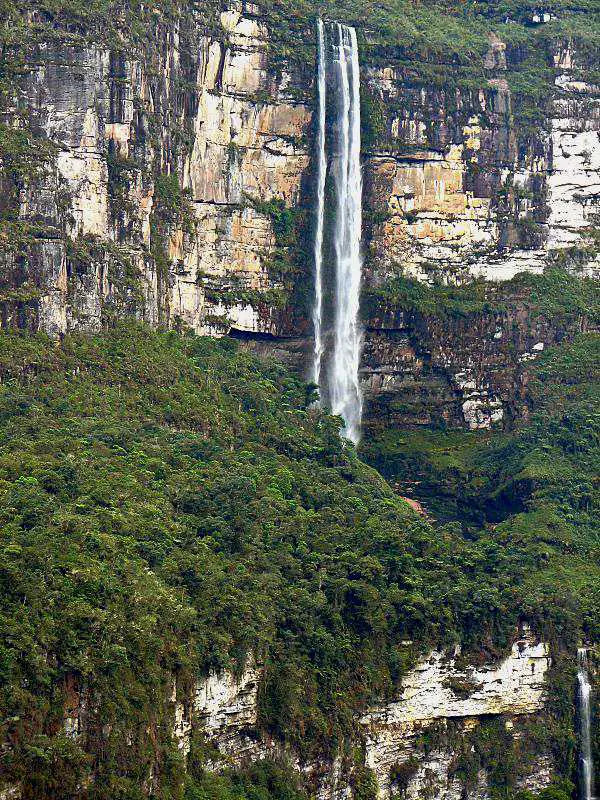Upper cascade of Gocta Falls, Peru