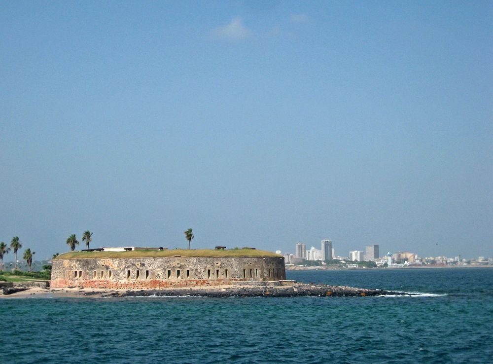Estrées Fort with Dakar in the background, Senegal