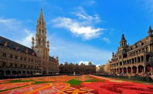 Floral carpet in Grand Place, Brussels