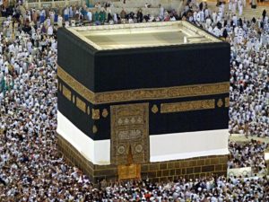 Kaaba, golden door visible, Saudi Arabia
