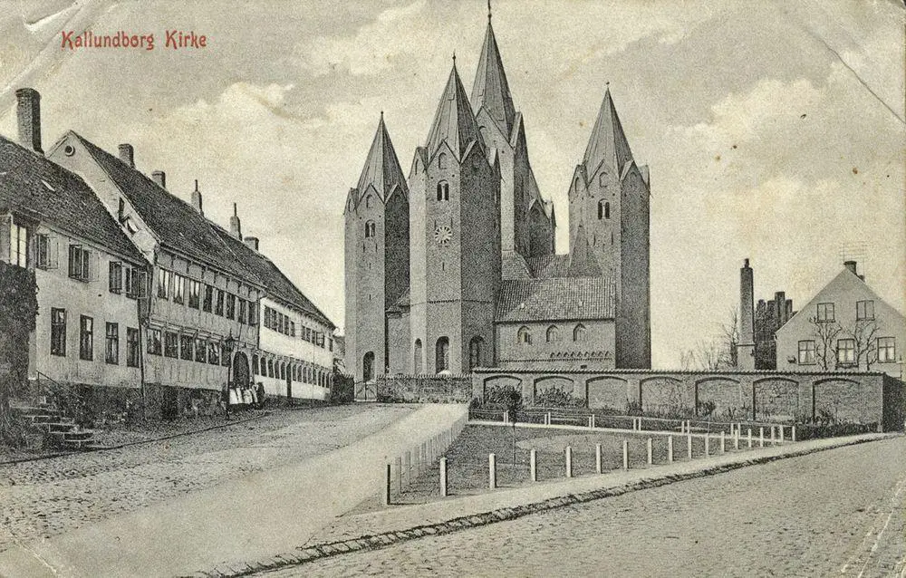 Kalundborg Church, postcard from 1900 - 1913