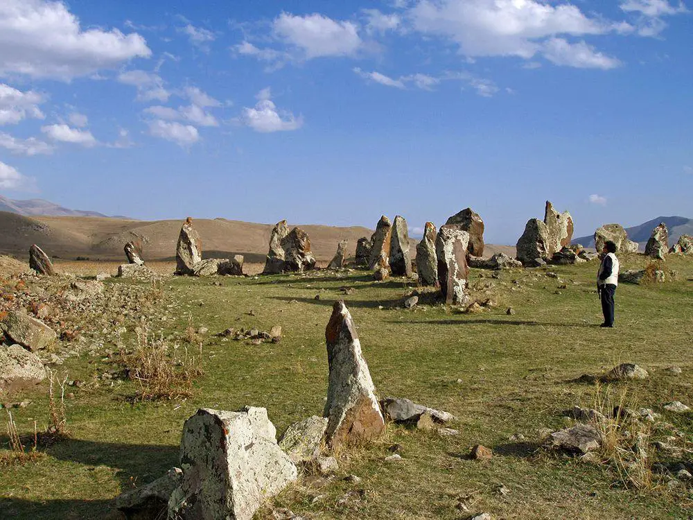 Standing stones in Karahunj, Armenia