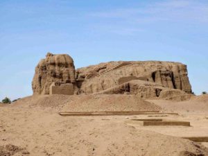 Ruins of the giant deffufa in Kerma, Sudan