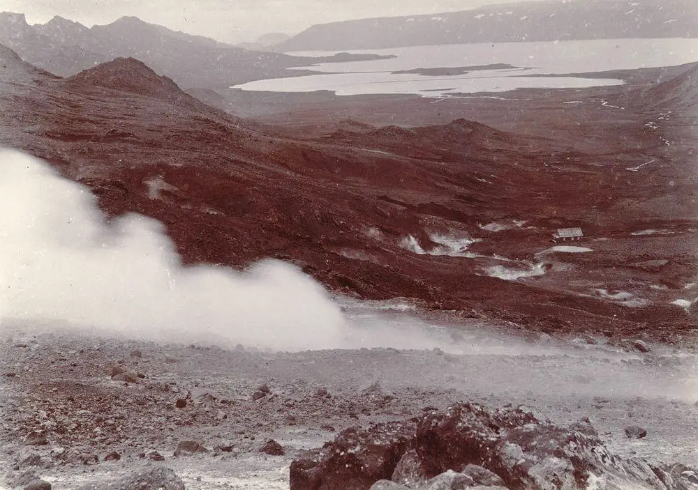 Krýsuvík - Big Sulphur spring in Iceland, sometimes around 1900