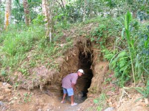 Entrance in amber mine, La Cumbre in Dominican Republic