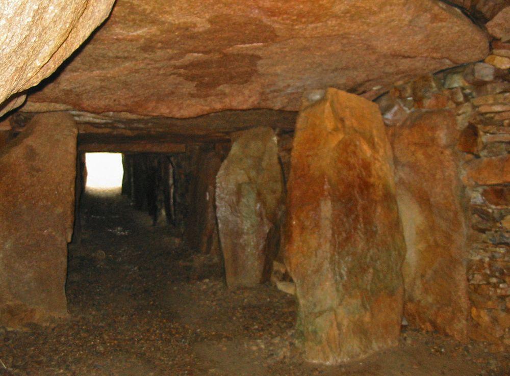 Inside of La Hougue Bie passage grave