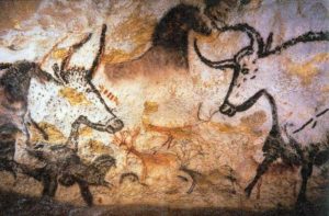 Paintings in Lascaux Cave - aurochs