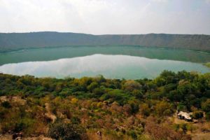 Lonar crater lake, India