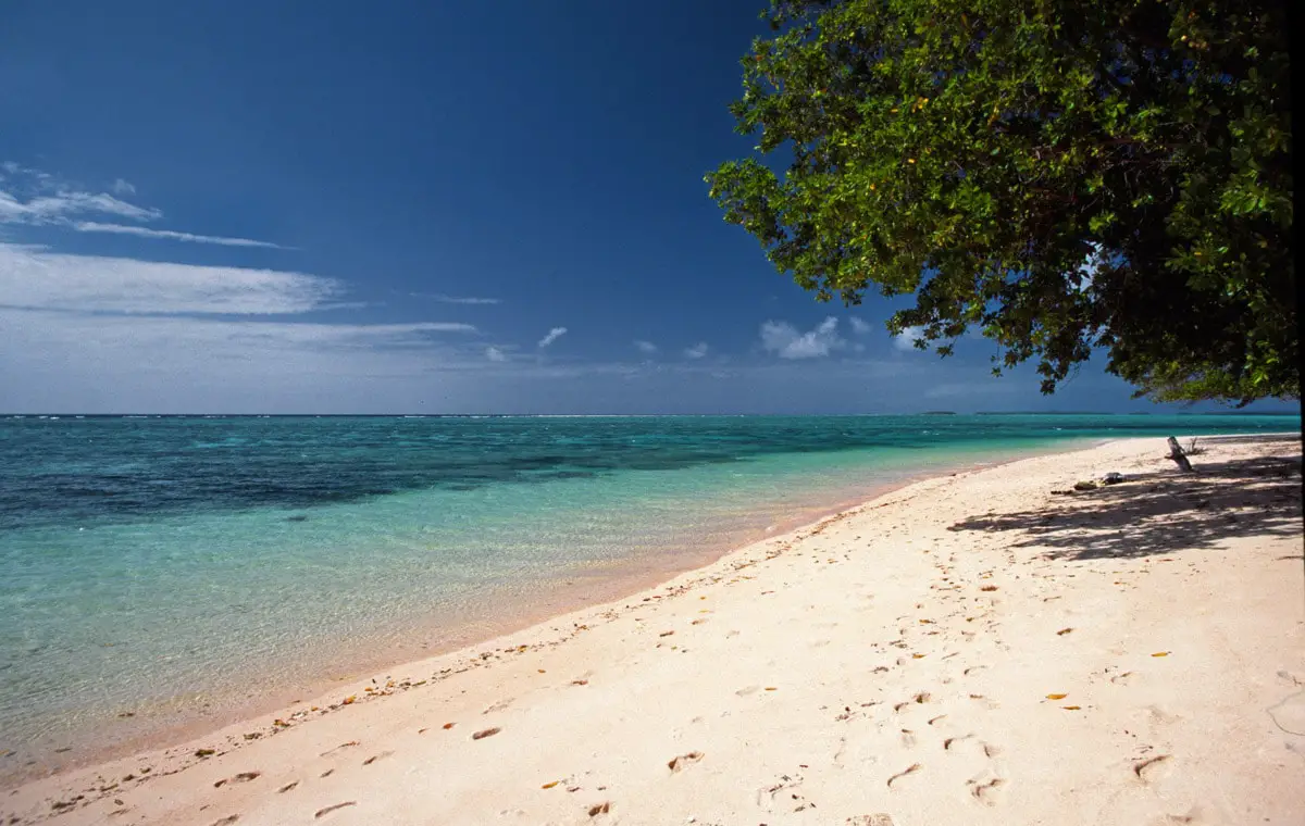 Beach scenery in Majuro Atoll, Marshall Islands