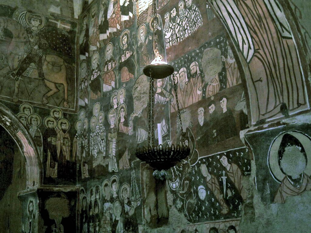 Frescoes in Deir Mar Musa, Syria