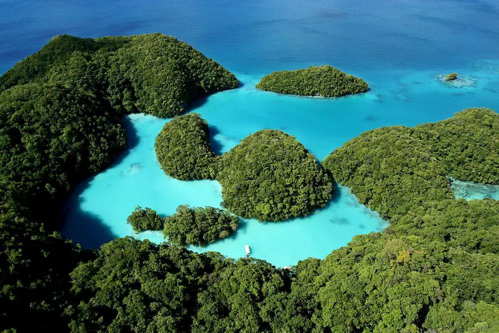 Milky Way cove in Rock Islands, Palau