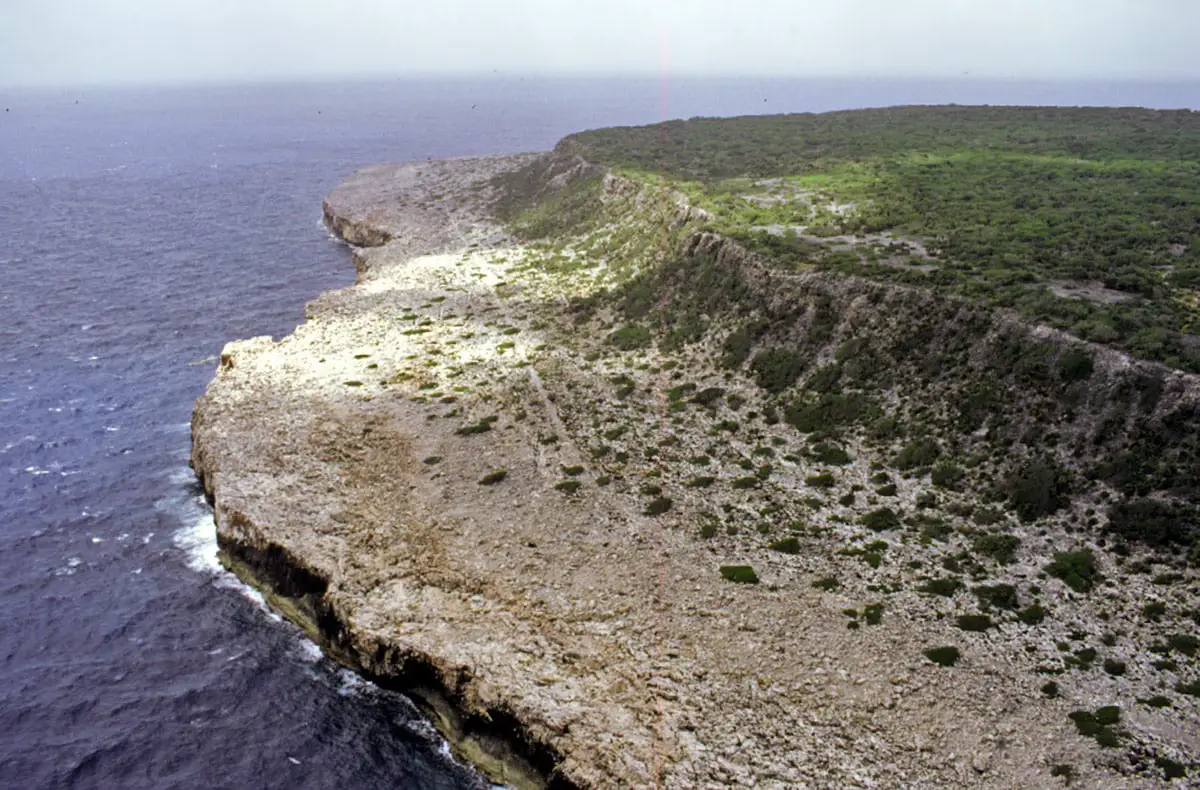 Eastern coast of Navassa Island, Caribbean