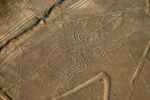 Nazca lines in Peru - drawing of spider