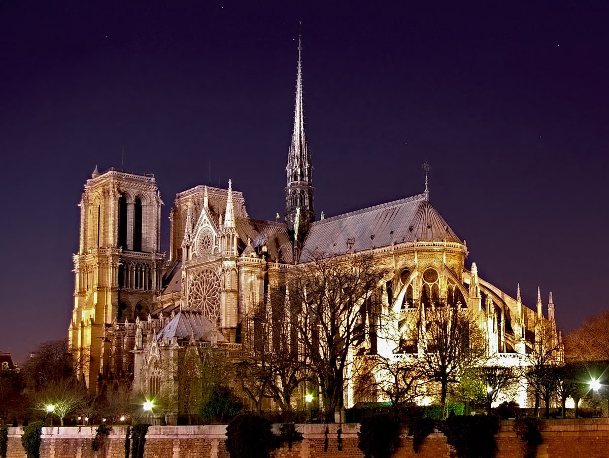 Notre Dame de Paris - possibly the best known church in the world