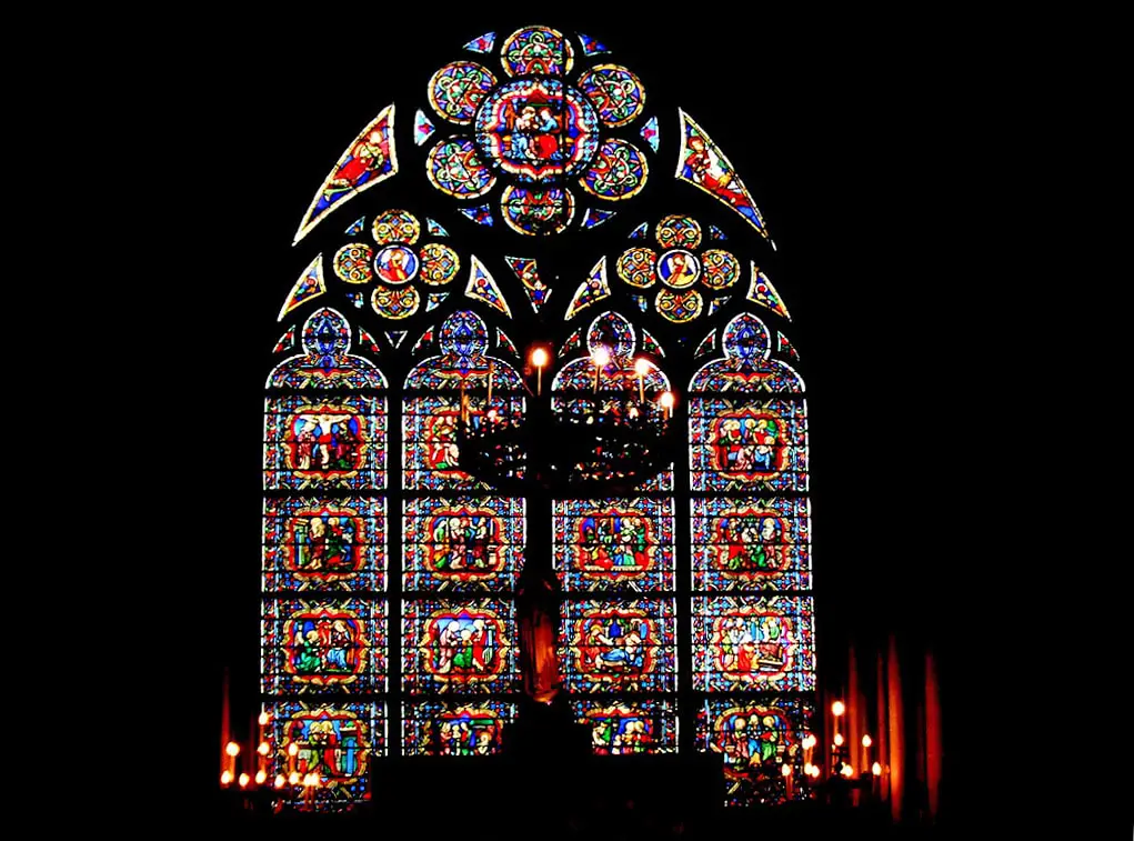 Notre Dame Cathedral, stained glass