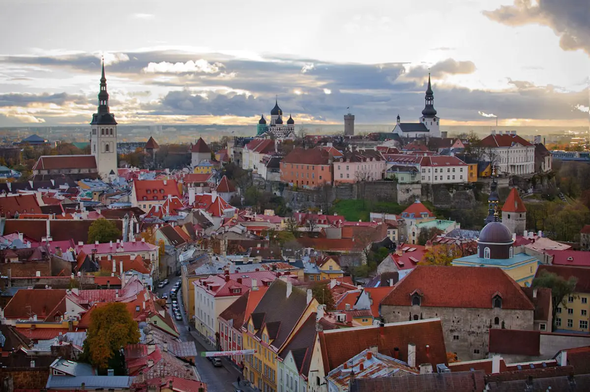 Old Tallinn from St. Olaf's Church tower