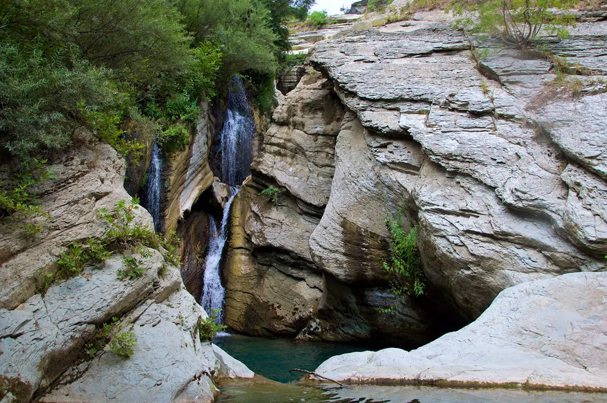 Waterfalls in Osum Gorge, Albania