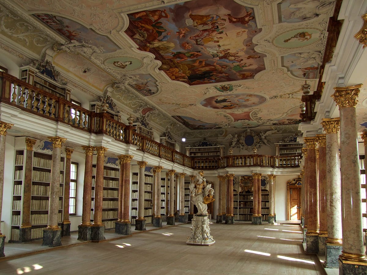 Library in Ottobeuren Abbey, Germany
