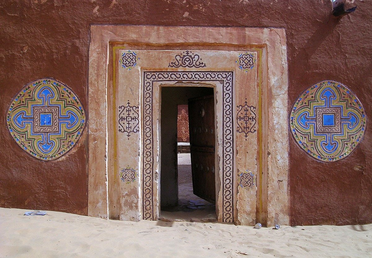 Traditional architecture in Oualata, one of the wonders of Mauritania