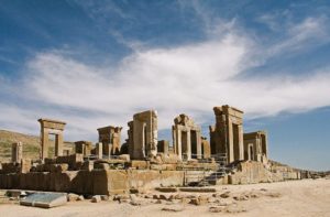Ruins of palace in Persepolis, Iran