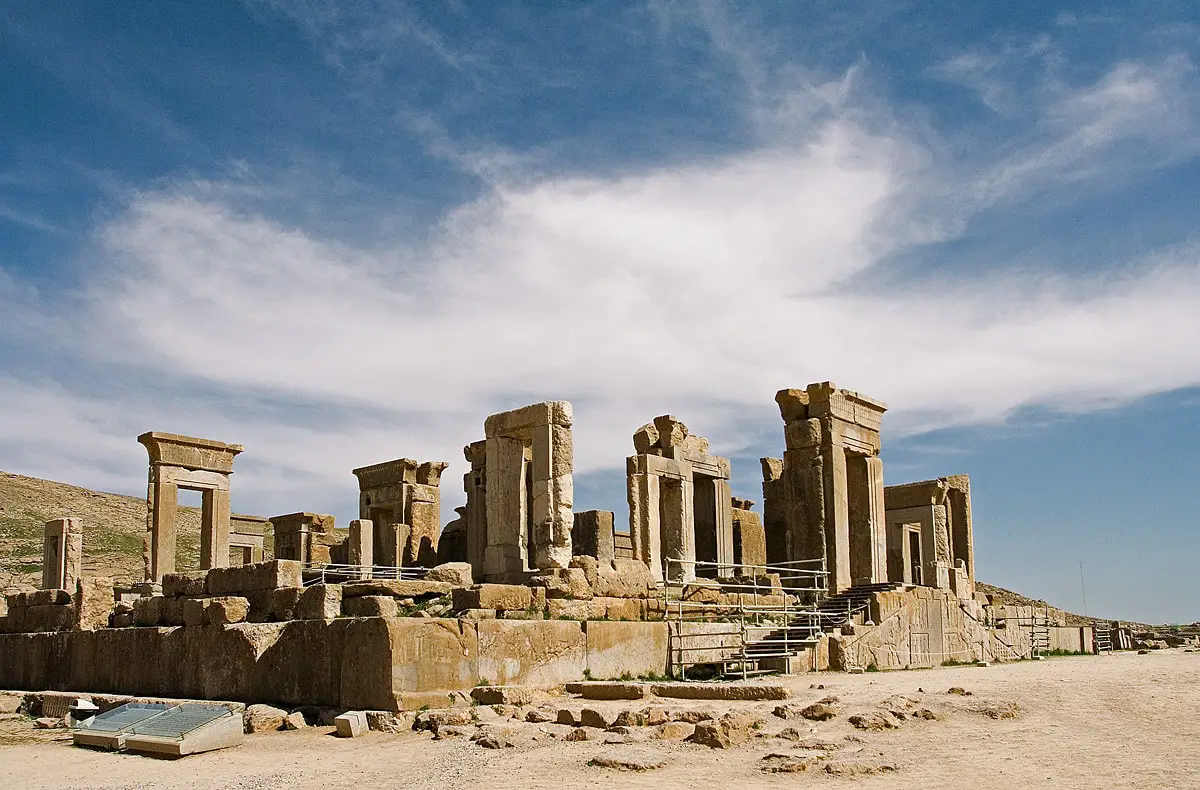 Ruins of palace in Persepolis, Iran