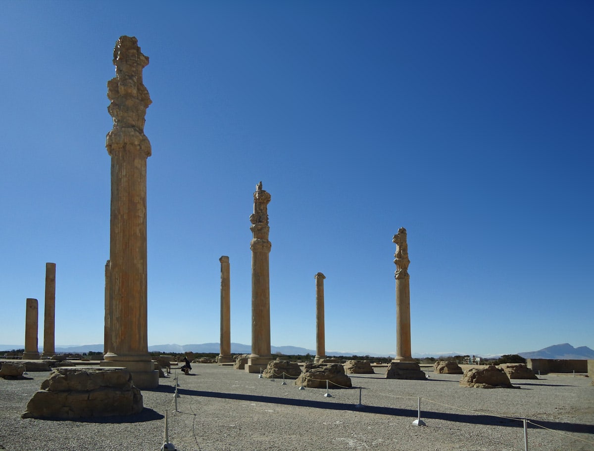 Columns in Apadana, Persepolis